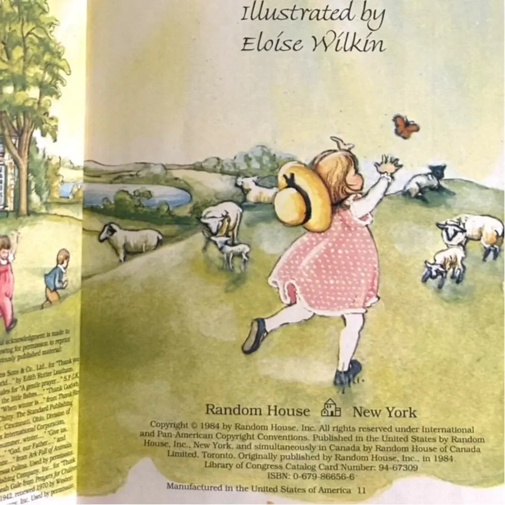 VTG 1984 Prayers for a Small Child, Illustrations by Eloise Wilkin, Knee-High Bk